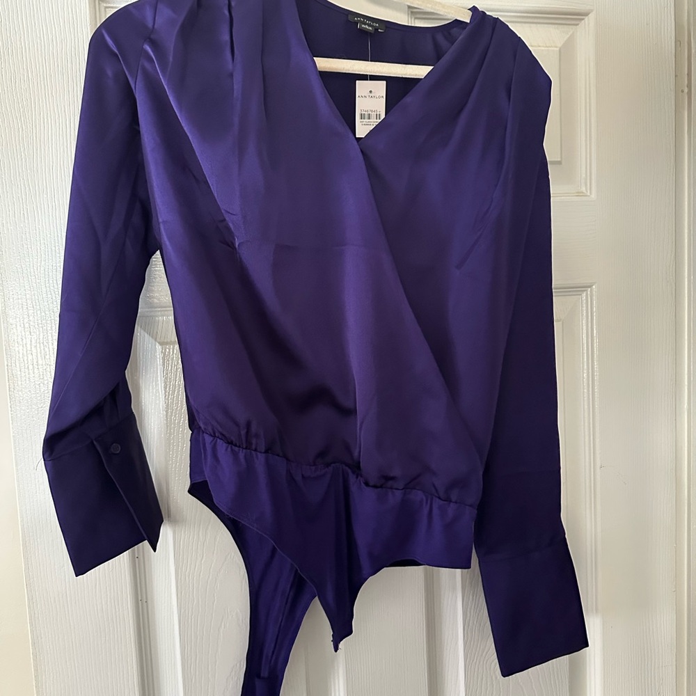 Ann Taylor Deep Purple Blouse